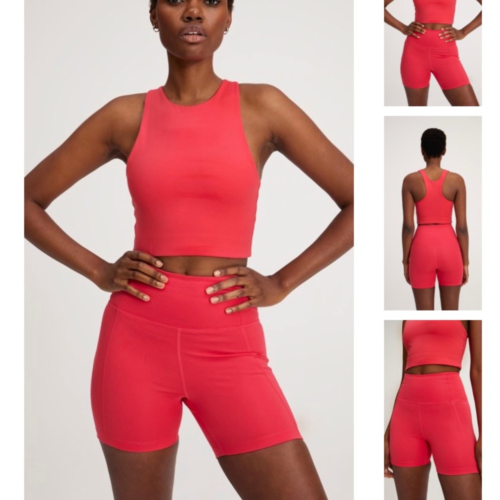 girlfriend high rise run short, small